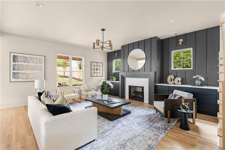 Furnished interior view inside a new home in , Atlanta (Image 5).