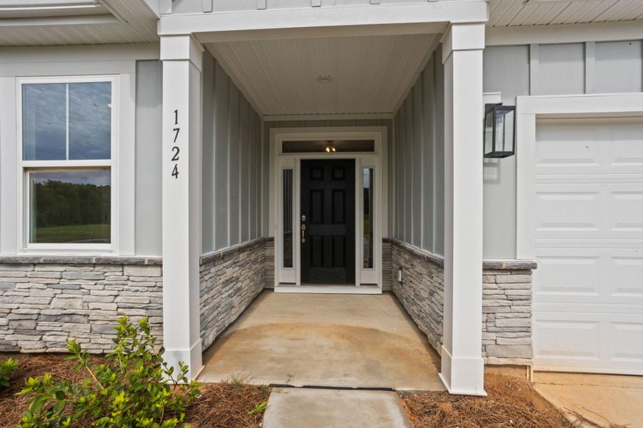 Exterior details and patio area of a home in Founders Club, Moore (Image 3).