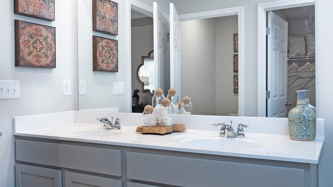 Representative furnished interior of a home built from the Cabral by D.R. Horton in Twin Lakes, Hoschton (Image 14).