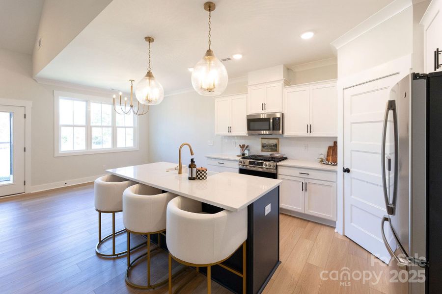 Furnished interior view inside a new home in , Clover (Image 13).