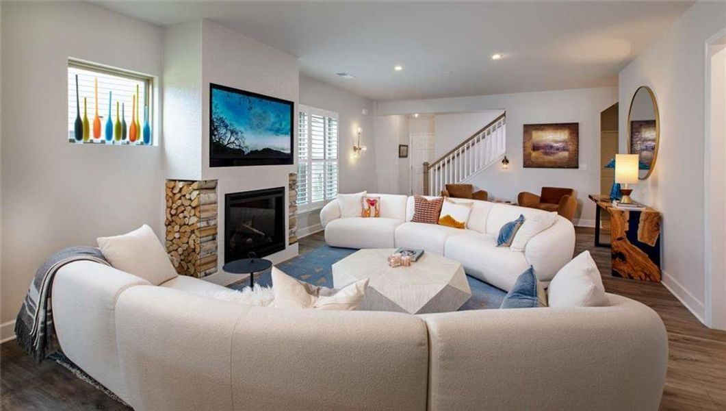 Furnished interior view inside a new home in , Hoschton (Image 8).