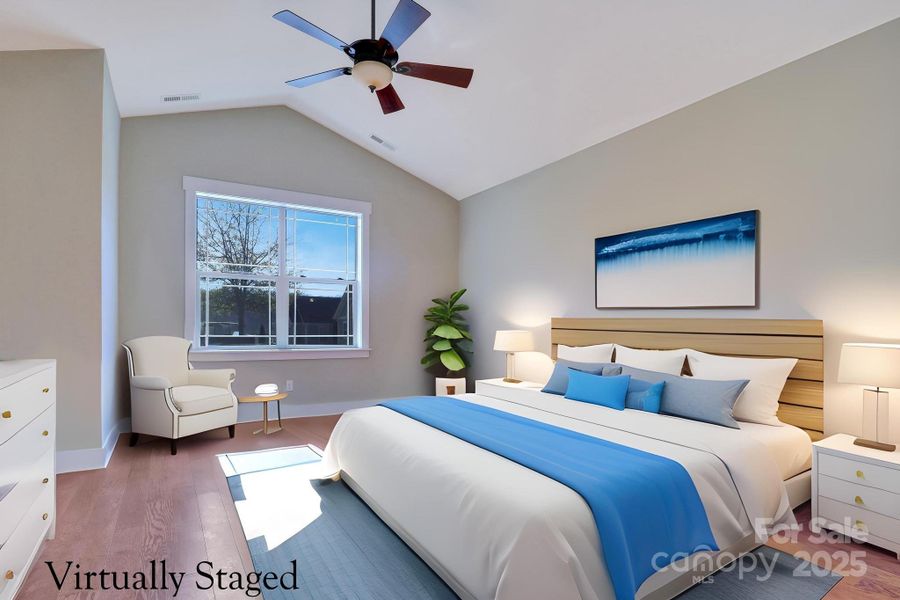 Main Level Primary Bedroom Virtually Staged Main Level Primary Bedroom Virtually Staged