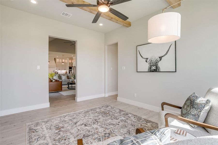 Furnished interior view inside a new home in , Weatherford (Image 29).