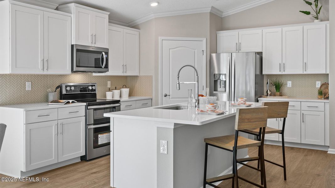 Furnished interior view inside a new home in Sawmill Branch, Palm Coast (Image 9).
