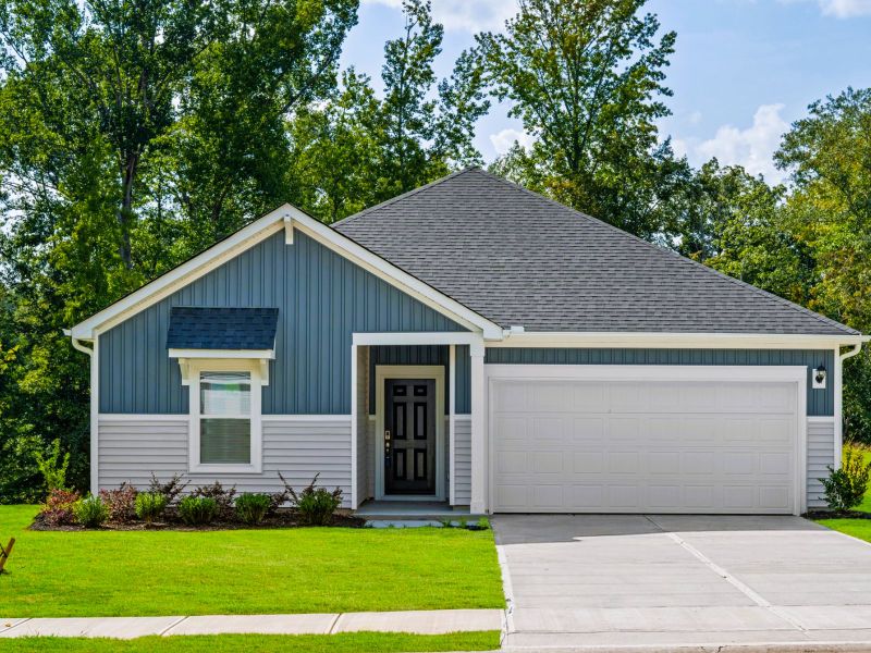 Front exterior of a new home in Holland Park, Spartanburg, SC, highlighting curb appeal (Image 1). Front exterior of a new home in Holland Park, Spartanburg, SC, highlighting curb appeal (Image 1).