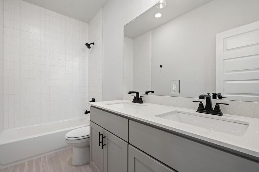 Furnished interior view inside a new home in Lagos Reserve, Manor (Image 11).