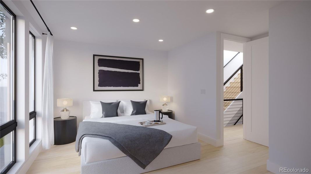 Furnished interior view inside a new home in , Denver (Image 5). Furnished interior view inside a new home in , Denver (Image 5).