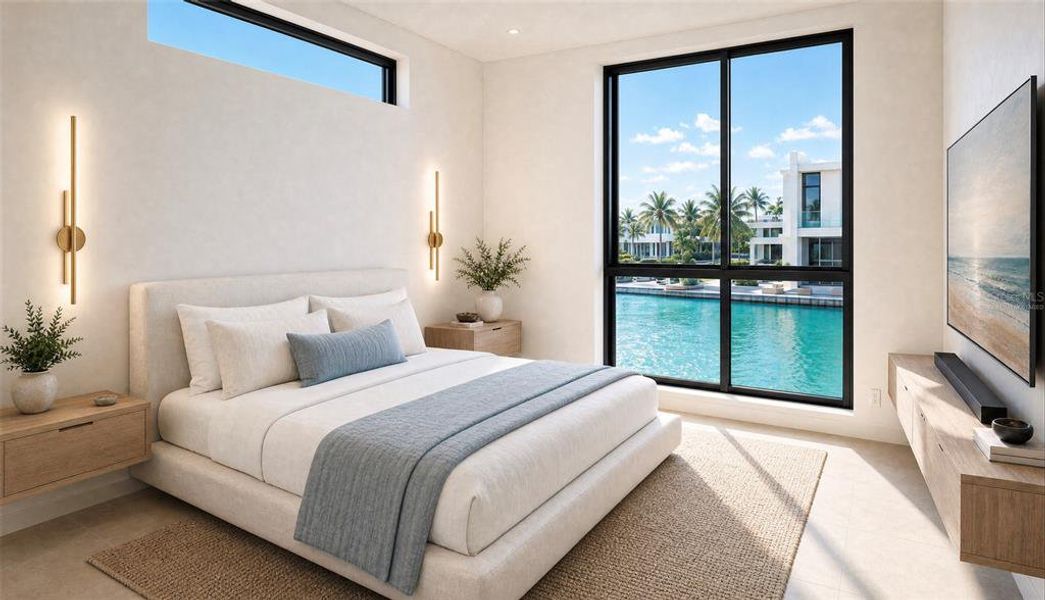 Furnished interior view inside a new home in , Sarasota (Image 9).