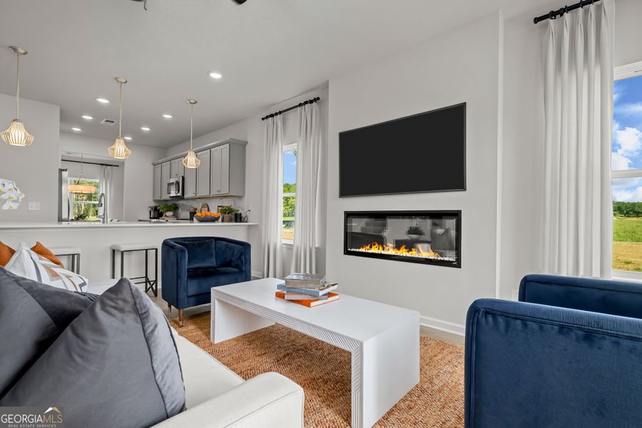 Furnished interior view inside a new home in Cobblestone Crossing Commons, Warner Robins (Image 16).