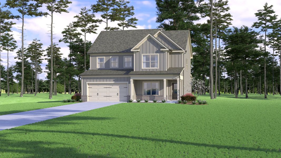 Representative exterior photo of a completed home built from the (GA)The Dylan | Front Entry by Reliant Homes in Ridge Pointe, Athens, GA (Image 6). Representative exterior photo of a completed home built from the (GA)The Dylan | Front Entry by Reliant Homes in Ridge Pointe, Athens, GA (Image 6).