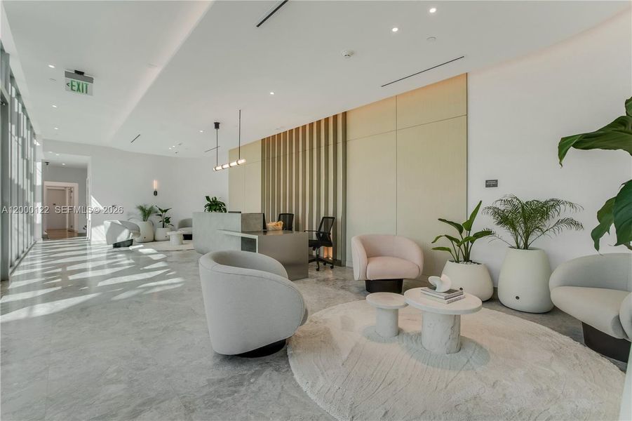 Furnished interior view inside a new home in , Miami Beach (Image 57).