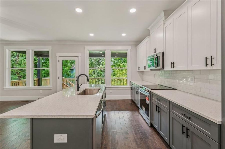 Furnished interior view inside a new home in , Atlanta (Image 12). Furnished interior view inside a new home in , Atlanta (Image 12).