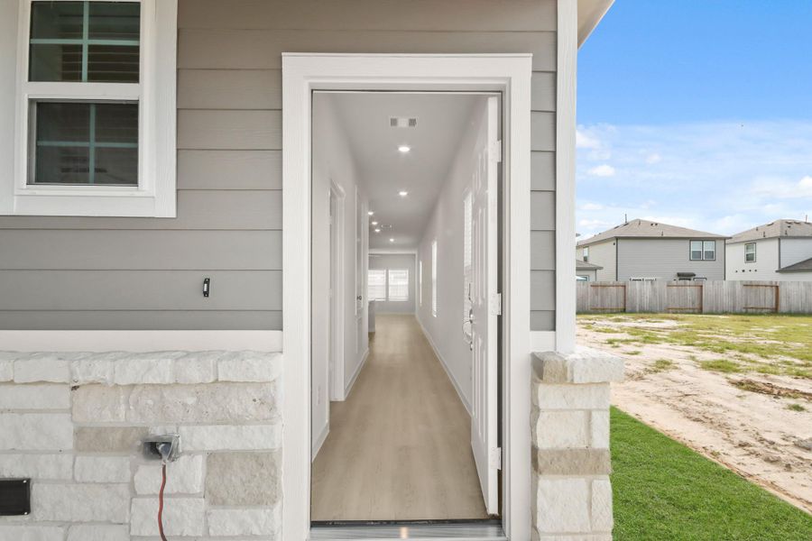 Exterior details and patio area of a home in Northpark South, Porter (Image 3). Exterior details and patio area of a home in Northpark South, Porter (Image 3).