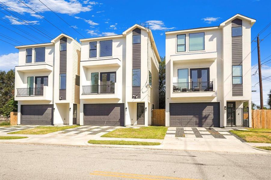 The middle home is 1611 Shelby St