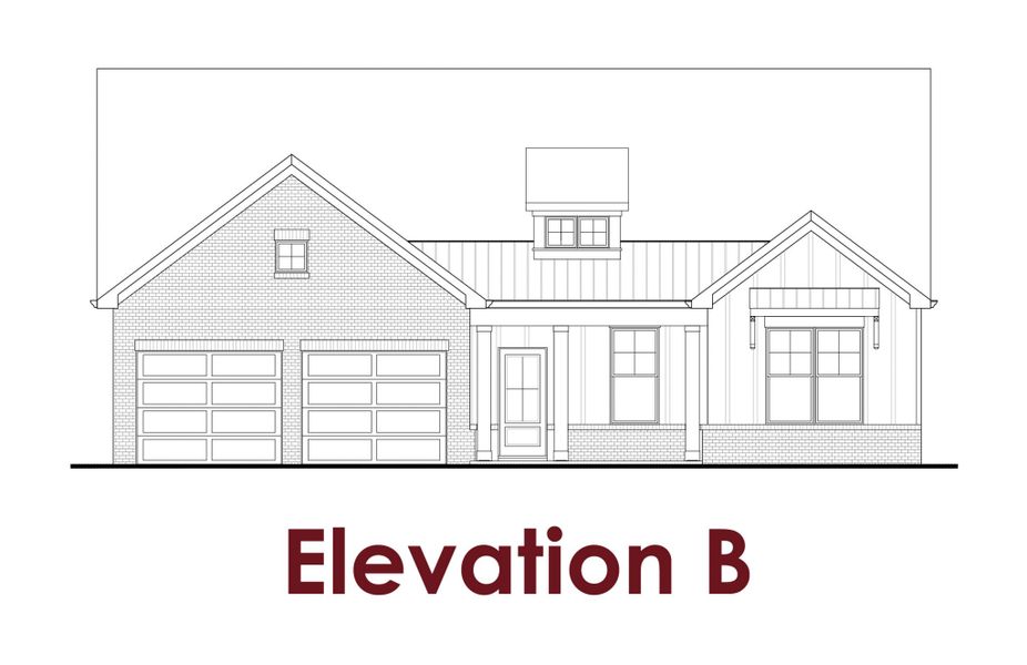Representative exterior photo of a completed home built from the Kingston by Chafin Communities in Rosewood Lake Preserve, Hoschton, GA (Image 2).