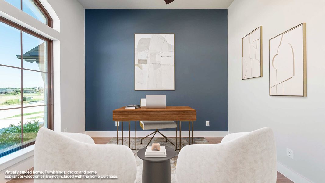 Furnished interior view inside a new home in Talon Hills 60'/70', Fort Worth (Image 7).