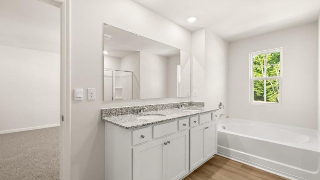 Furnished interior view inside a new home in Creekview, Atlanta (Image 4). Furnished interior view inside a new home in Creekview, Atlanta (Image 4).