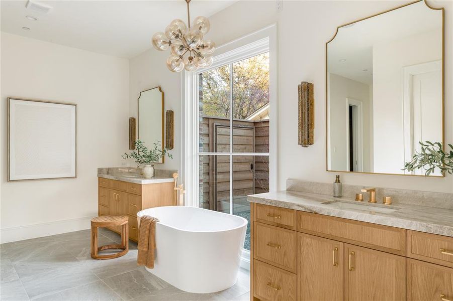 Furnished interior view inside a new home in , Dallas (Image 9).