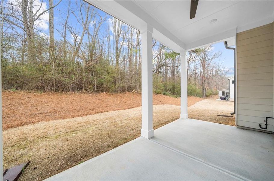 Exterior details and patio area of a home in , Canton (Image 28).