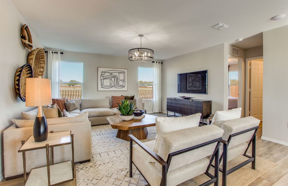 Representative furnished interior of a home built from the Coolidge by Centex in Arboretum Estates, Terrell (Image 6).