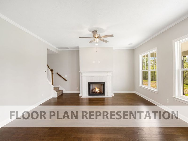 Living Area Floorplan Representation Photo | The Ashworth VI Living Area Floorplan Representation Photo | The Ashworth VI