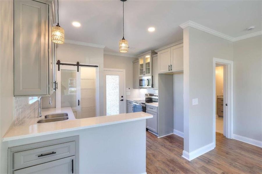 Furnished interior view inside a new home in , Monroe (Image 6).