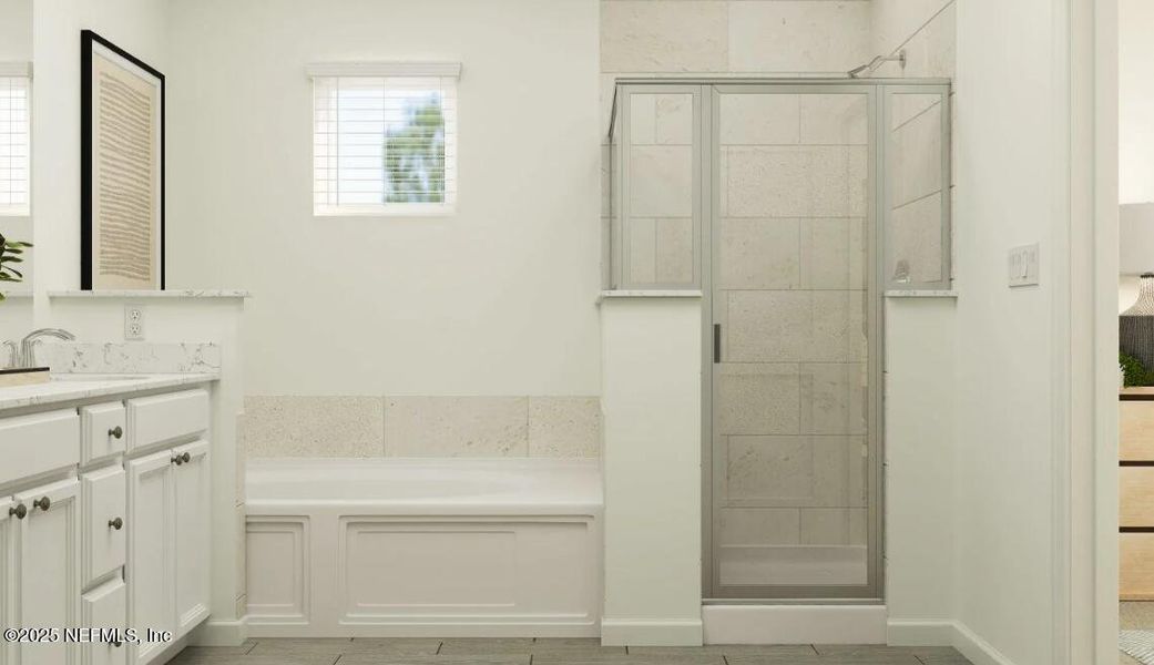 Furnished interior view inside a new home in Tributary: Tributary Royal Collection, Yulee (Image 8).