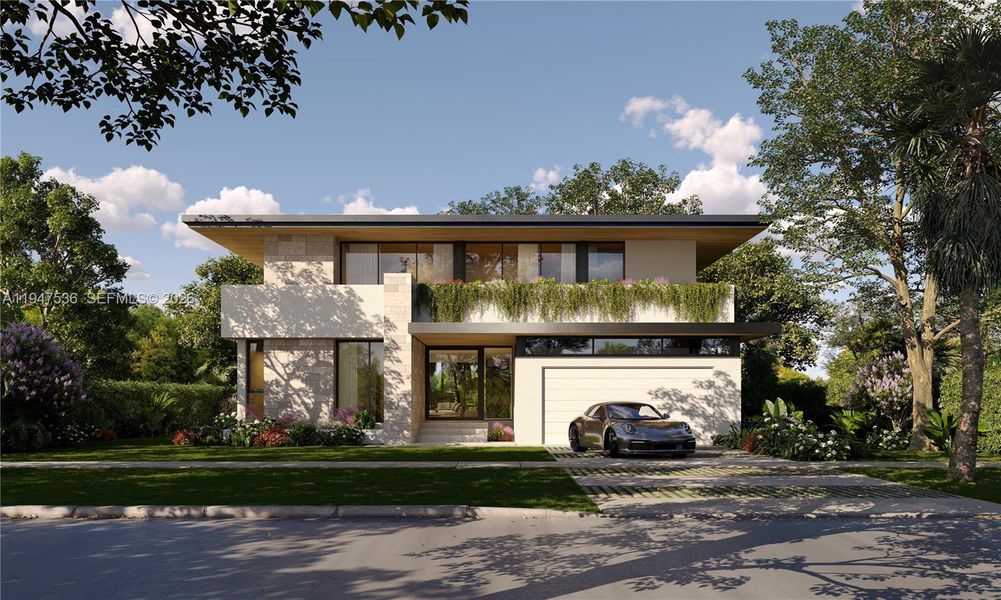 Front exterior of a new home in , Miami Shores, FL, highlighting curb appeal (Image 10).