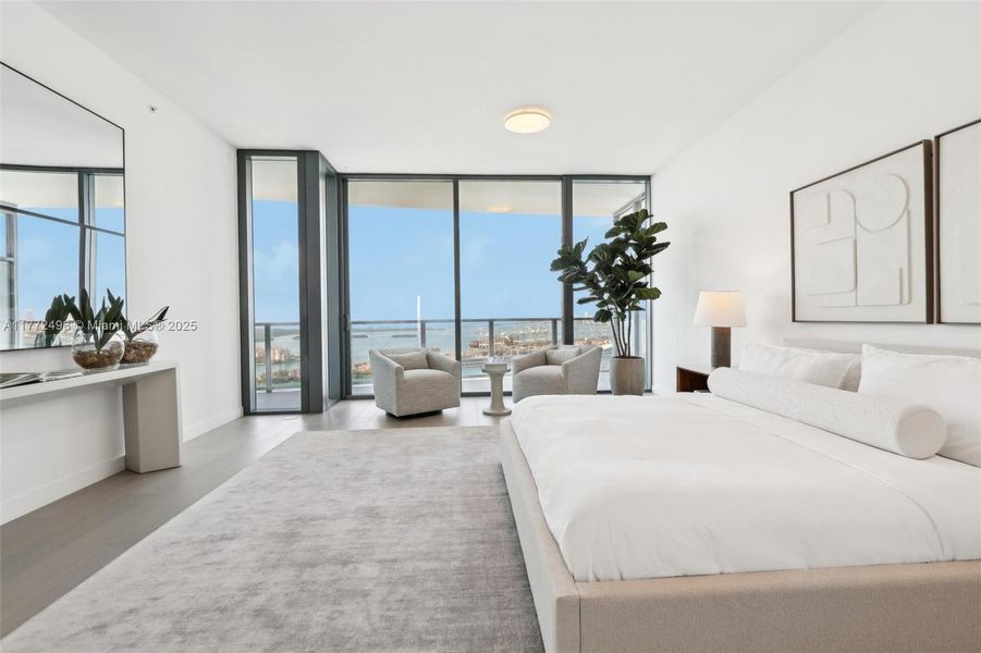 Furnished interior view inside a new home in , Miami Beach (Image 14).