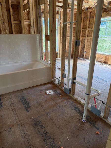In-progress construction of a new home in , Huger, SC (Image 3).