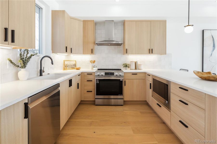 Furnished interior view inside a new home in , Denver (Image 26).