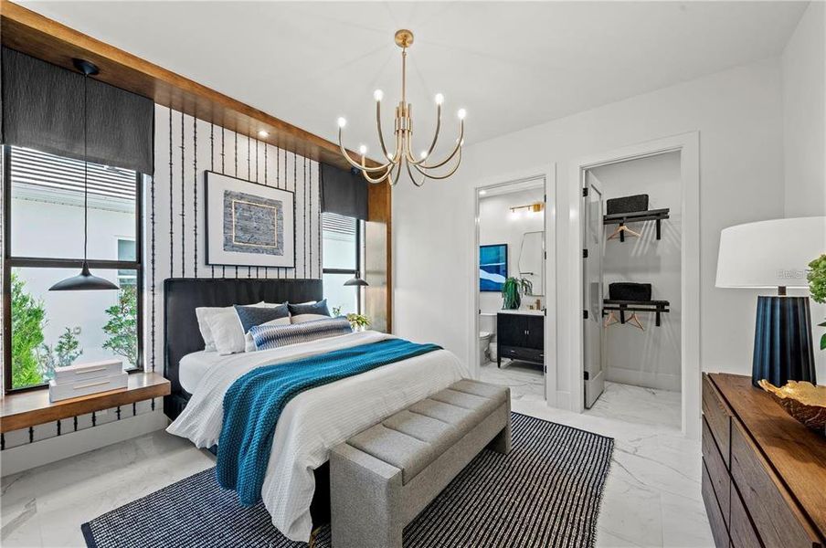Furnished interior view inside a new home in Shellstone at Waterside, Sarasota (Image 26).