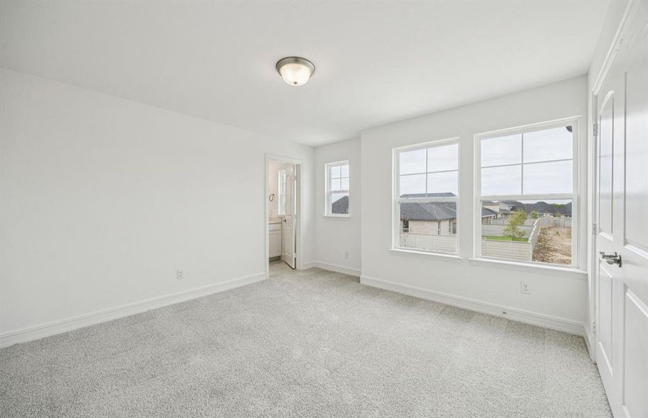 Comfortable secondary bedroom with generous closet space *Real home pictured Comfortable secondary bedroom with generous closet space *Real home pictured