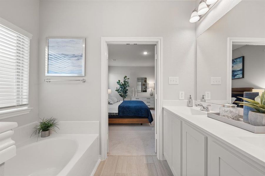 Furnished interior view inside a new home in Baker Farms, Cleburne (Image 24).