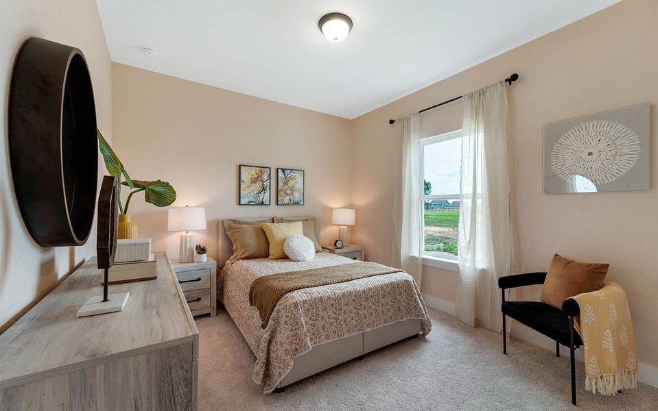 Representative furnished interior of a home built from the Pedernales by CastleRock Communities in Lone Oak, San Antonio (Image 8).