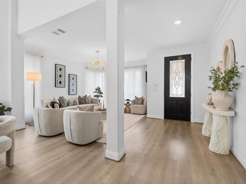 Furnished interior view inside a new home in , Wylie (Image 5).