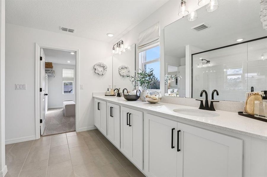 Furnished interior view inside a new home in Hawks Run, Kissimmee (Image 53).