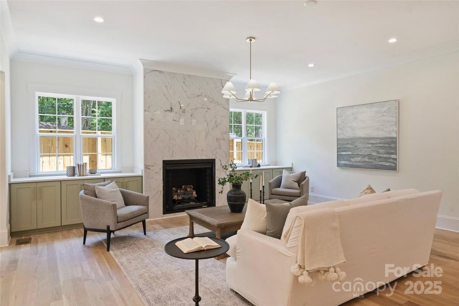 Furnished interior view inside a new home in , Charlotte (Image 23).