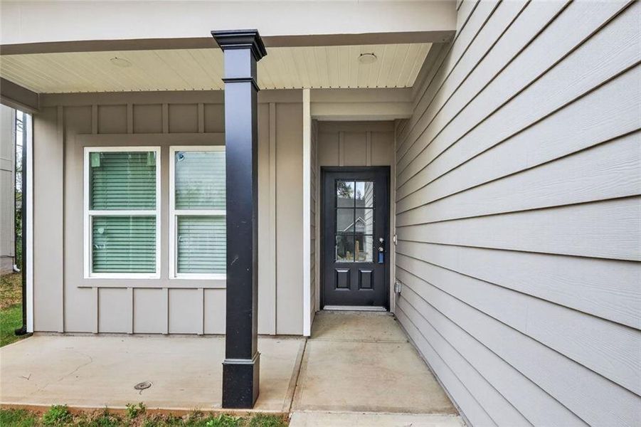 Exterior details and patio area of a home in , Lithonia (Image 3).