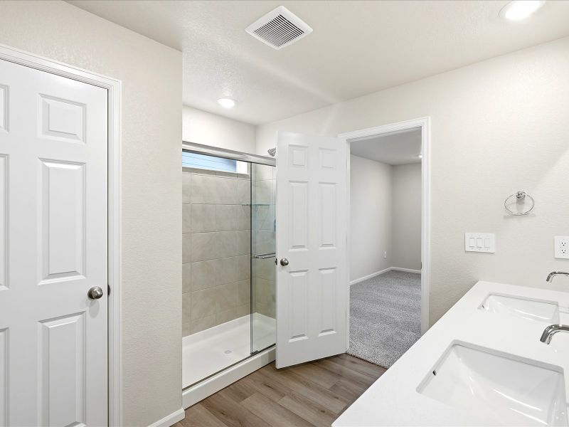 Furnished interior view inside a new home in Meridian Ranch, Peyton (Image 8).