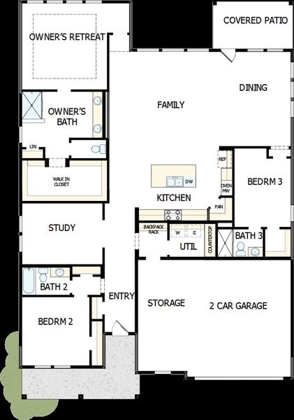 2D floor plan layout of this home in Hardy Pond, Rock Hill, SC (Image 2). 2D floor plan layout of this home in Hardy Pond, Rock Hill, SC (Image 2).