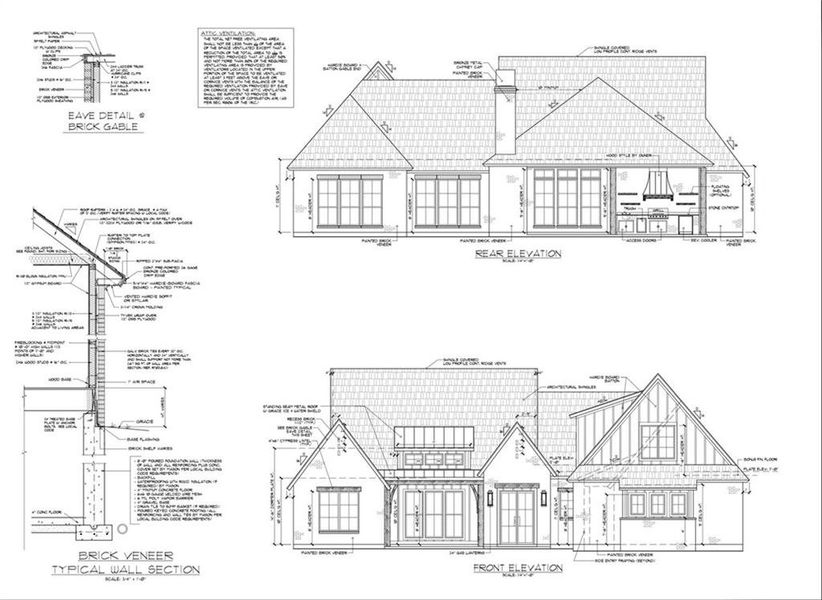 Exterior rendering of this home design in , Cumming, GA (Image 5).
