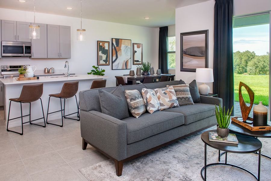 Furnished interior view inside a new home in Mirror Lake Village, Fruitland Park (Image 14).