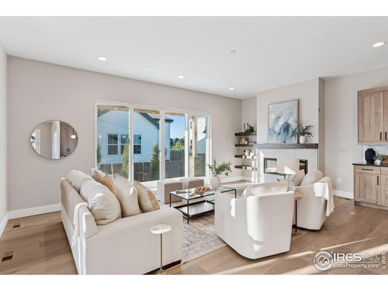 Furnished interior view inside a new home in Harvest LiteLuxe, Berthoud (Image 24).