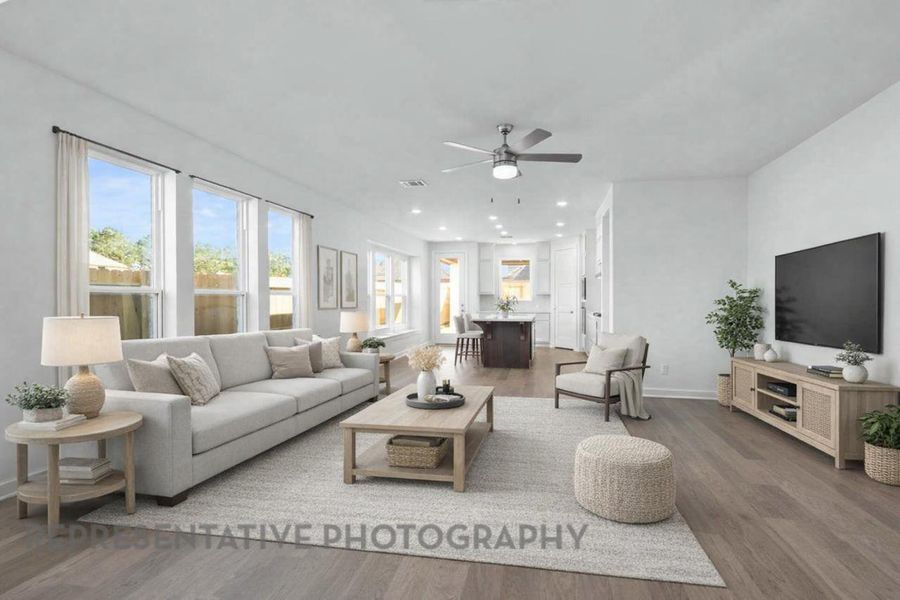 Family Room - Virtually Staged