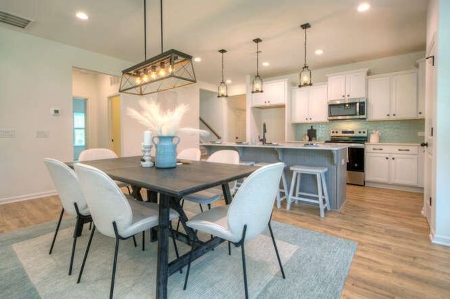 Representative furnished interior of a home built from the Durell by True Homes in Homecoming, Ravenel (Image 6).