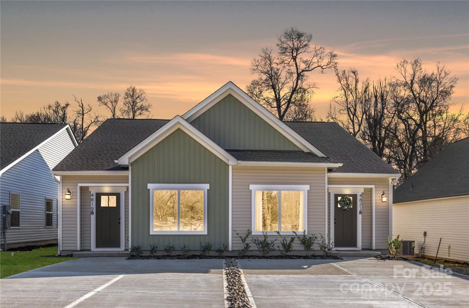 Front exterior of a new home in , Charlotte, NC, highlighting curb appeal (Image 1). Front exterior of a new home in , Charlotte, NC, highlighting curb appeal (Image 1).