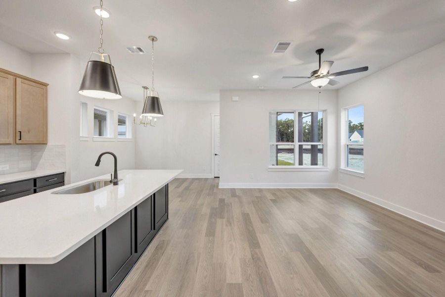 Furnished interior view inside a new home in Two Step Farm - Cottages Row Collection, Montgomery (Image 5).