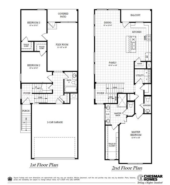 2D floor plan layout of this home in Prominence – Now Selling, San Antonio, TX (Image 5).