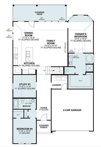 2D floor plan layout of this home in Elevon, Lavon, TX (Image 5). 2D floor plan layout of this home in Elevon, Lavon, TX (Image 5).